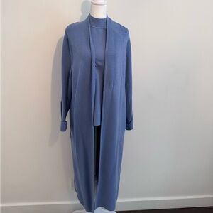 Banana Republic Long Open-Front Cardigan in a beautiful periwinkle
